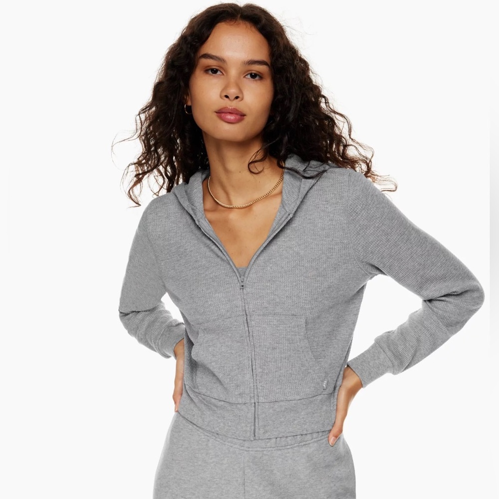 TNA Gray Zip-Up Hoodie